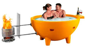 Wood heater tub